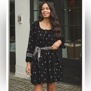 A Loves A Black White Tiered Dress XL *No Belt*